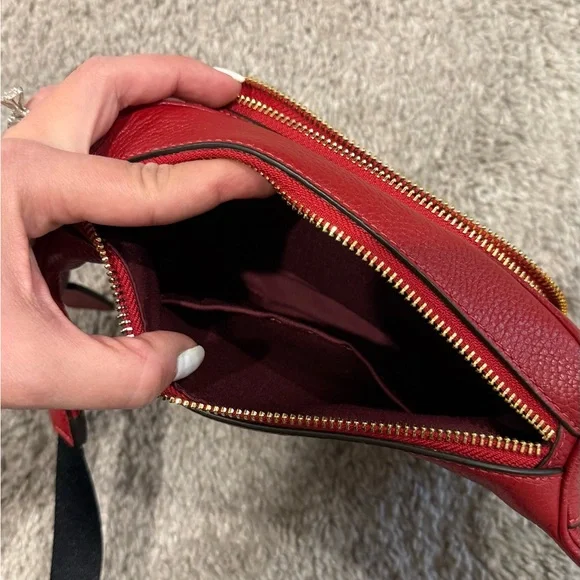 NWOT! Coach Red Leather Belt Bag - Picture 3 of 10